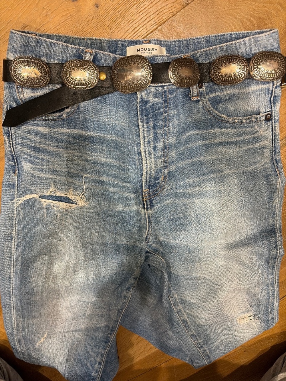 Vintage Navajo Sterling Silver 12-Piece Concho Belt